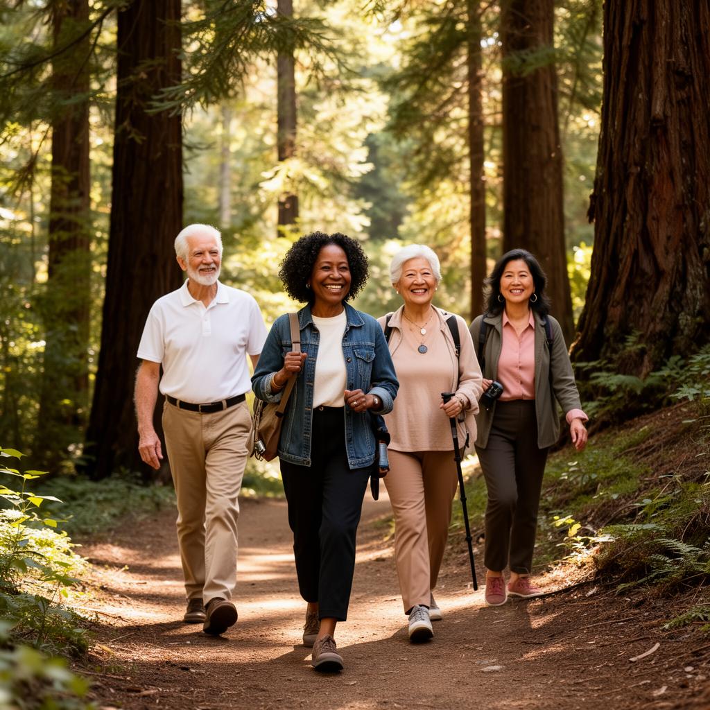Golden Hour in Tilden's Redwoods